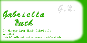 gabriella muth business card